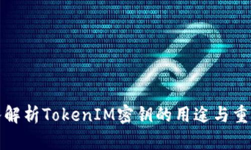 深入解析TokenIM密钥的用途与重要性